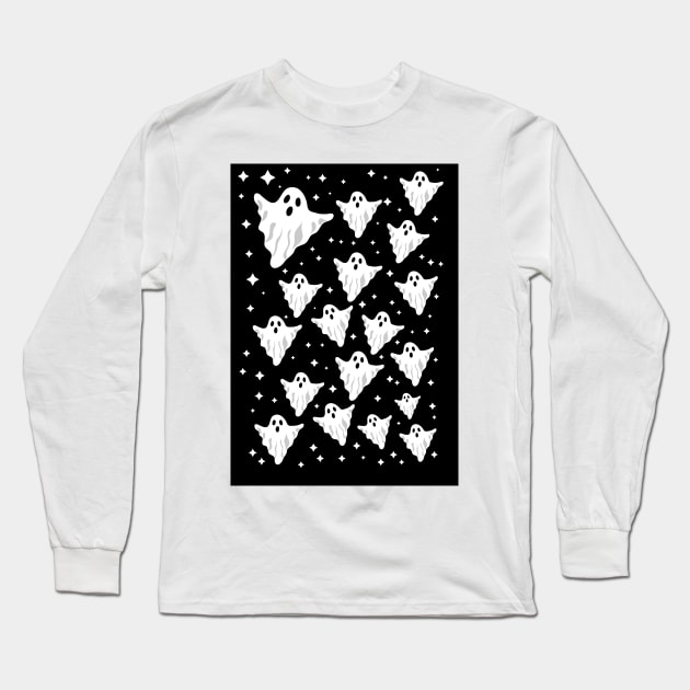 Ghosts Long Sleeve T-Shirt by nickemporium1